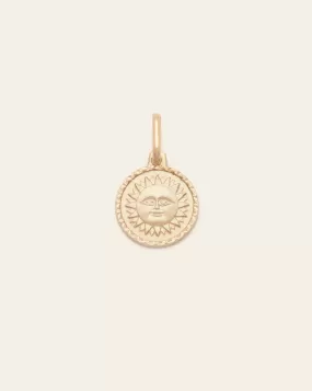 Mini Sun Pendant - 10k Solid Gold