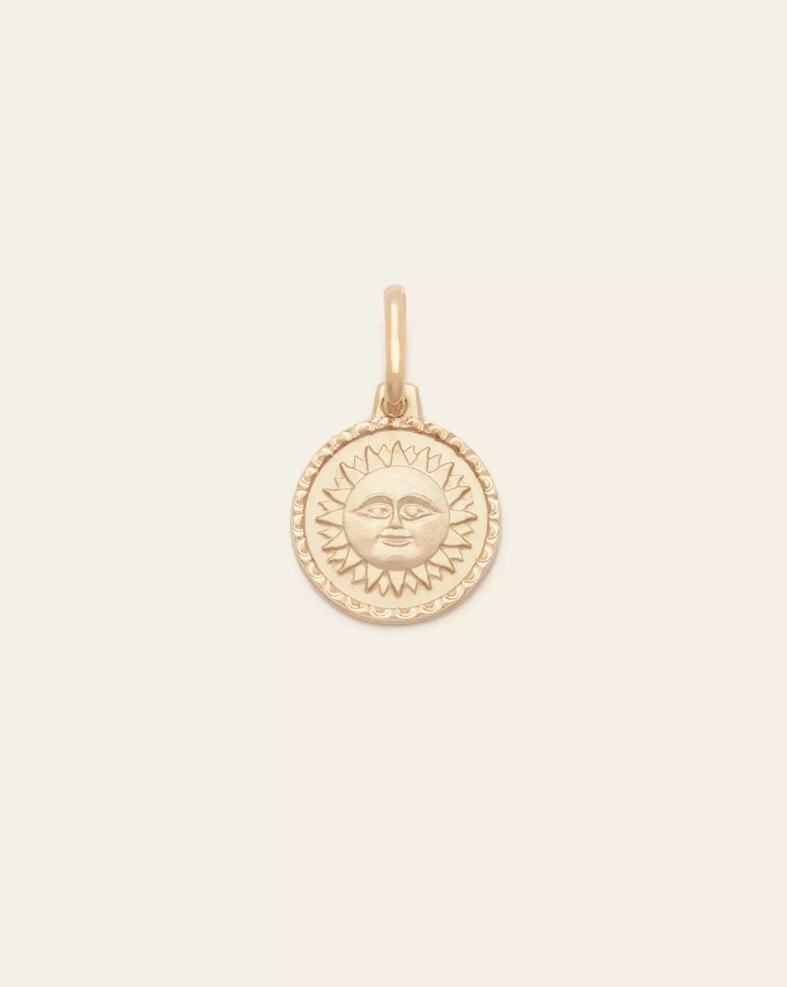 Mini Sun Pendant - 10k Solid Gold