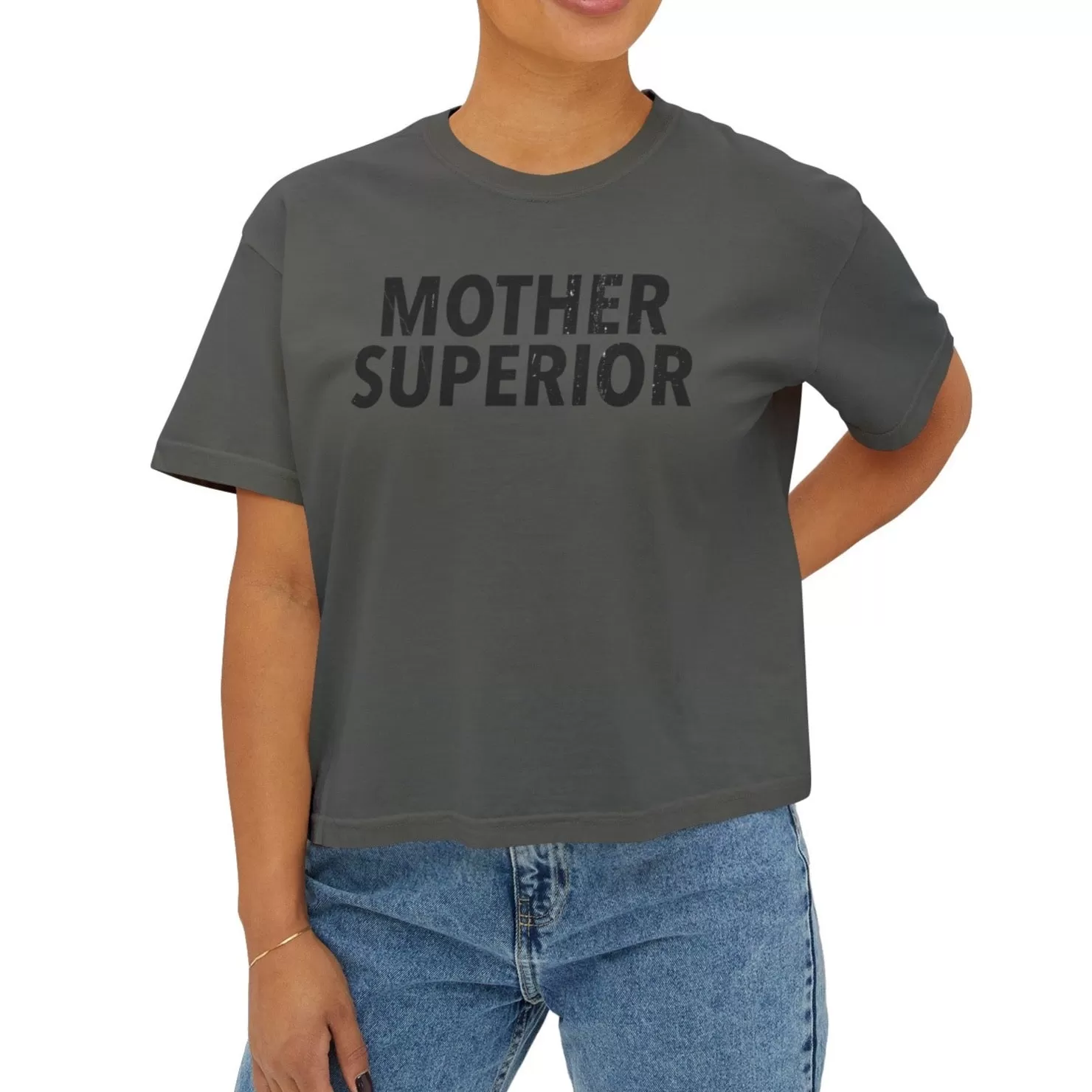 Mother Superior Women's Baggy Crop Tee | Mother's Day Gift 💝