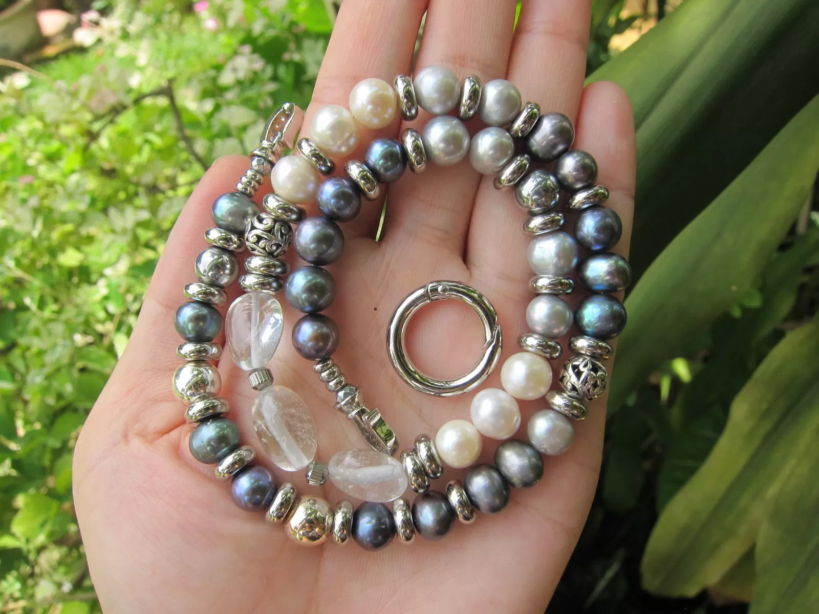 Natural Freshwater Baroque Pearl Necklace - Balance, Fertility, Calming, Happiness