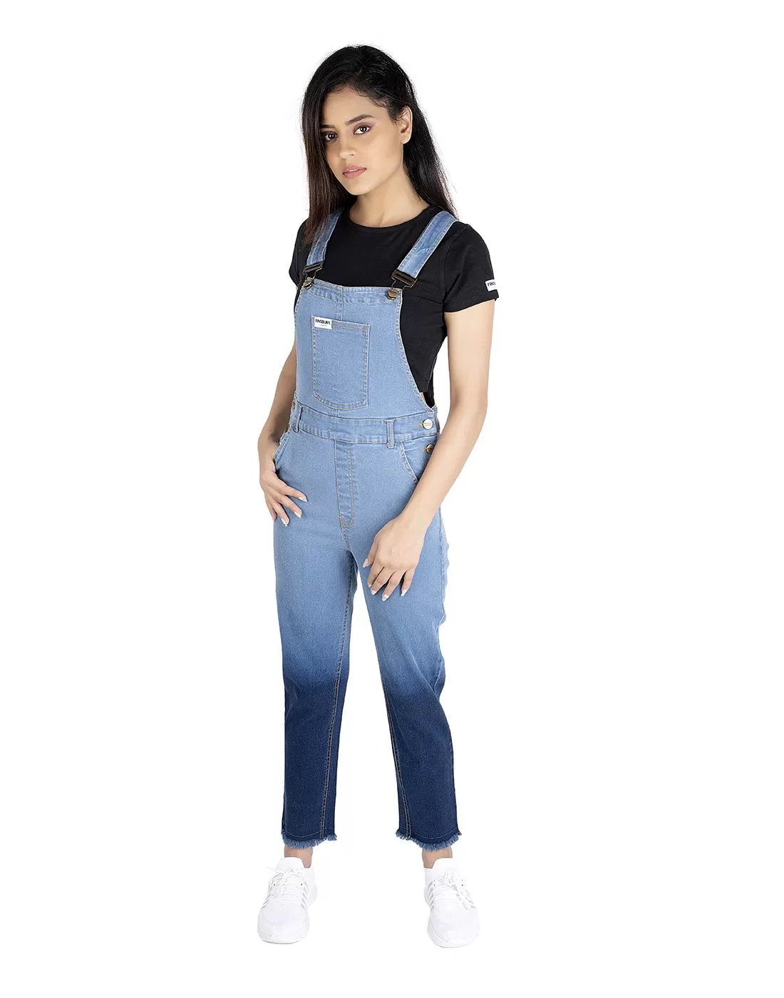 NaughtyDungaree® Ombre Wash Womens Denim Dungaree