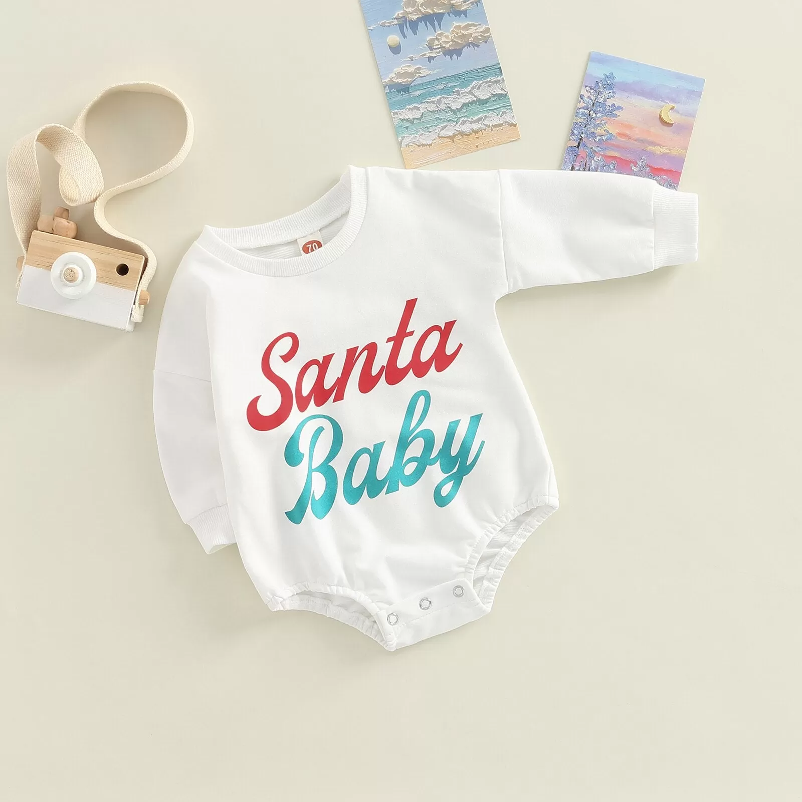 Newborn Christmas Baby Romper