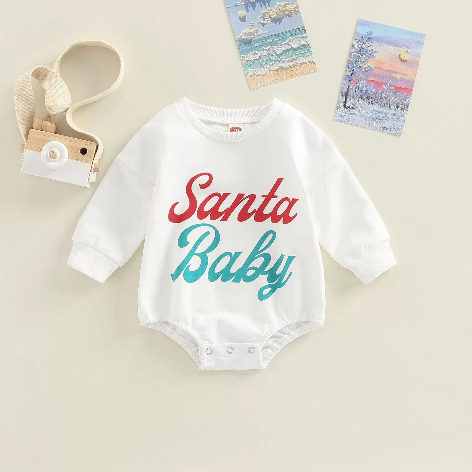 Newborn Christmas Baby Romper