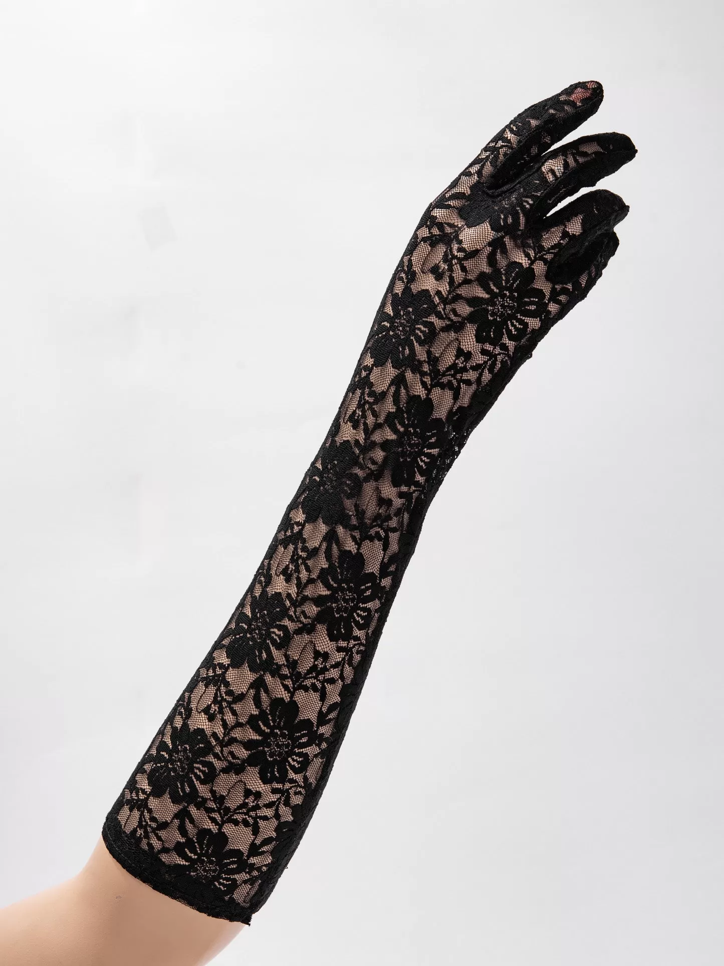 Nova Lace Long Glove with Flowers