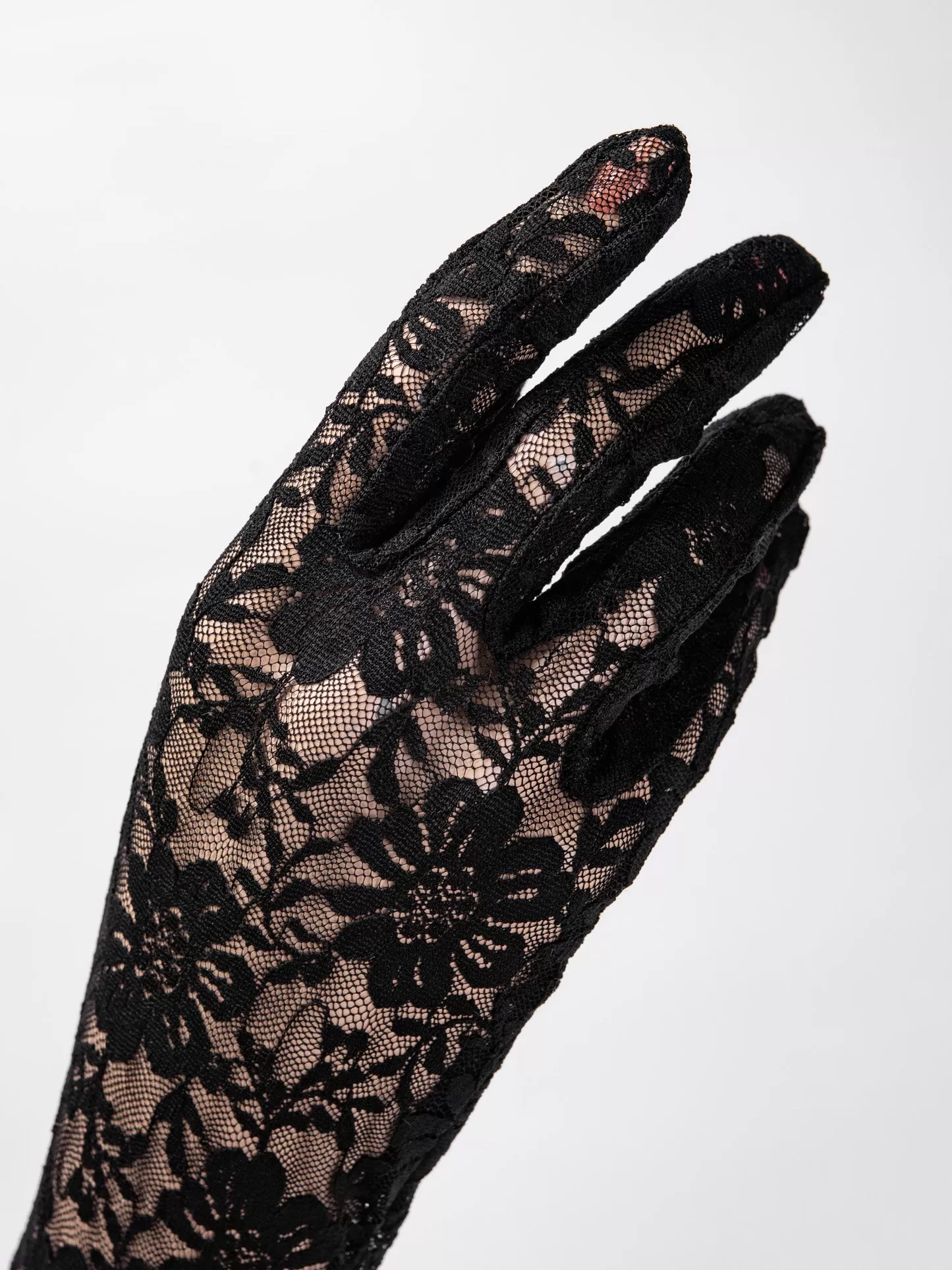 Nova Lace Long Glove with Flowers