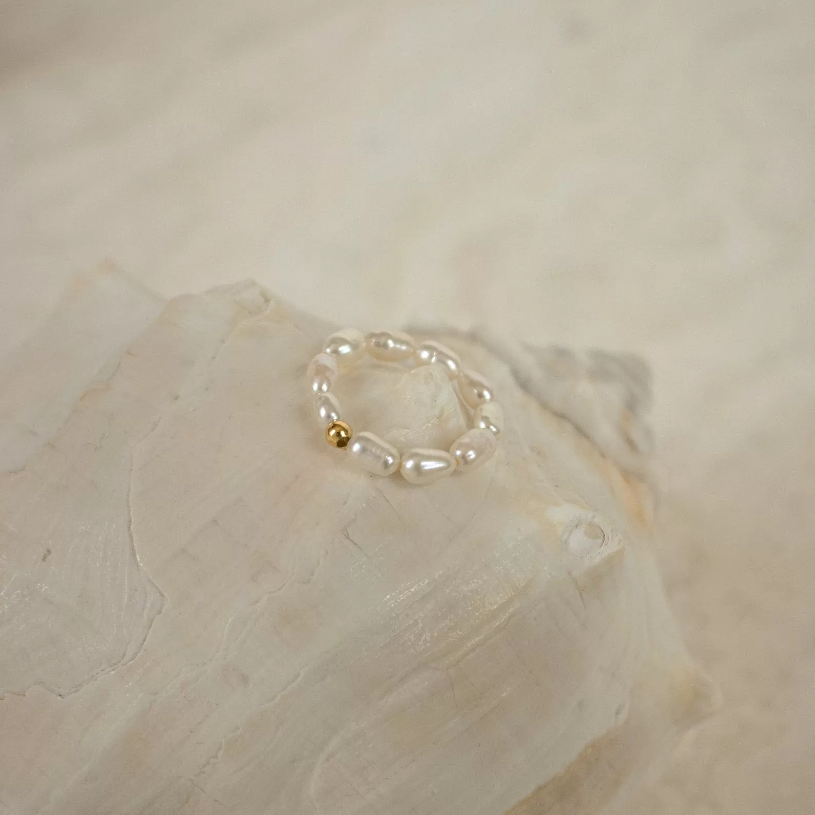 Pearl Beaded Ring