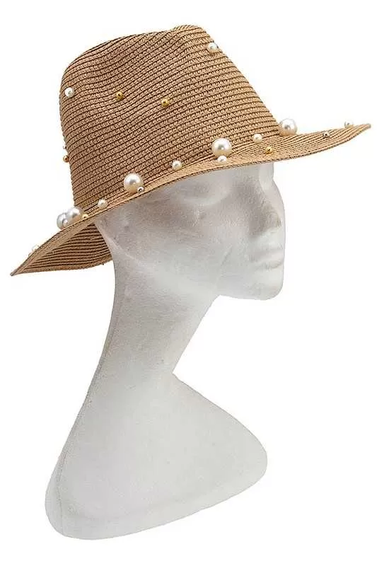 Pearl Decorated Fedora