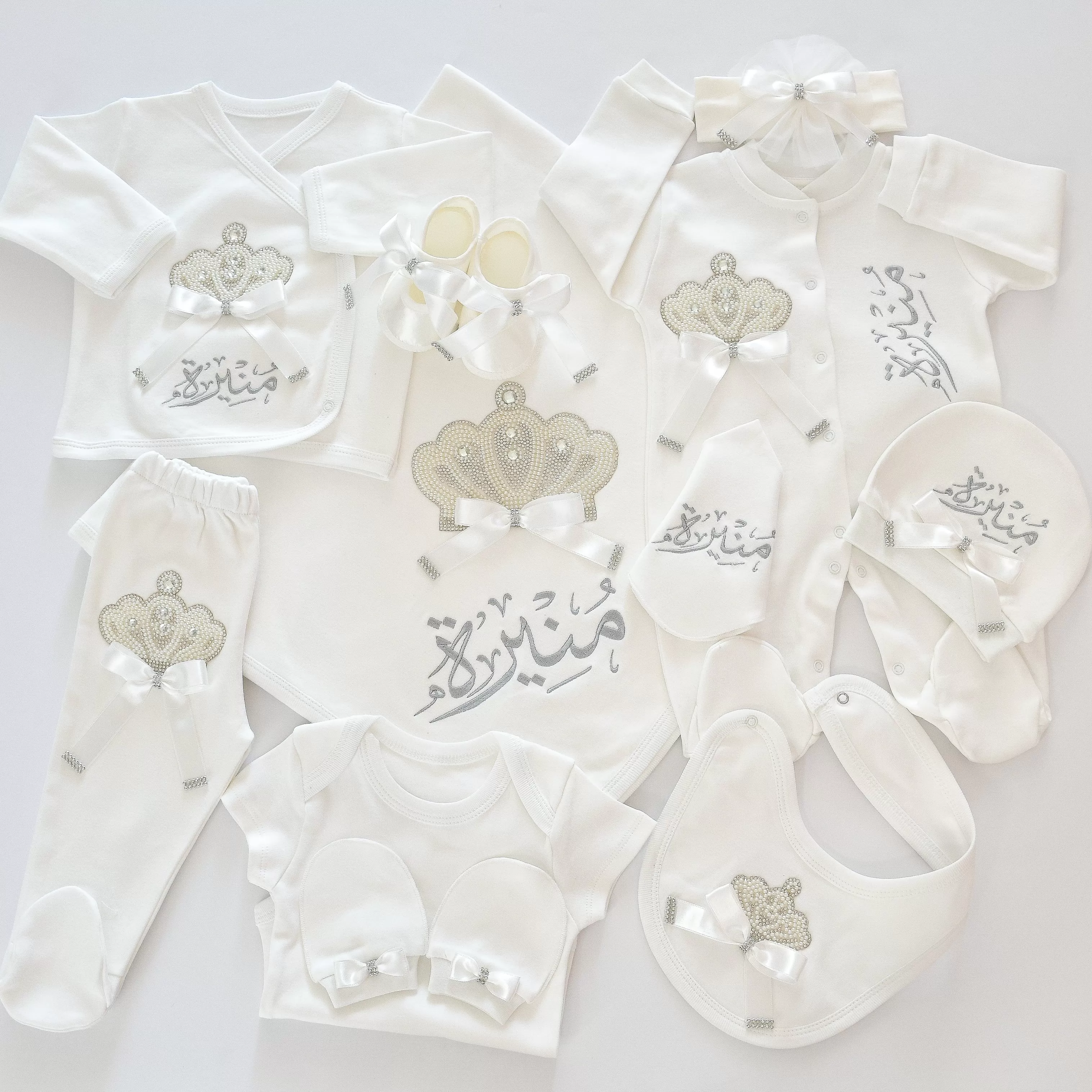 Personalised Welcome Home Newborn Baby Girl Set