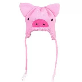 Pig Wool Beanie Dog Hat