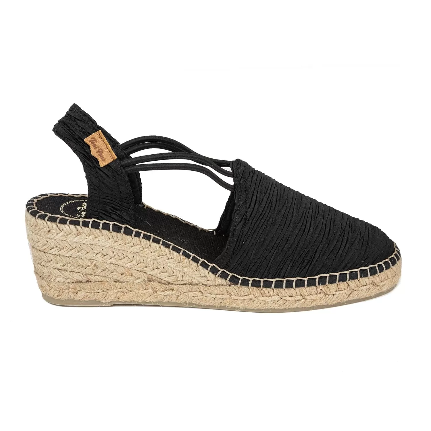 Plain Textile Wedge Espadrille for Women - Tania-PL