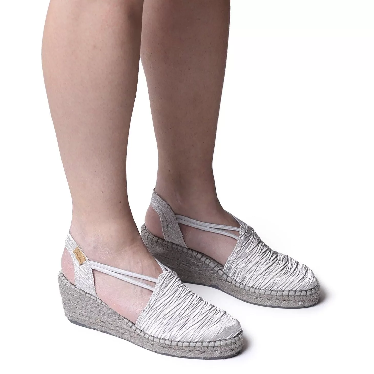 Plain Textile Wedge Espadrille for Women - Tania-PL