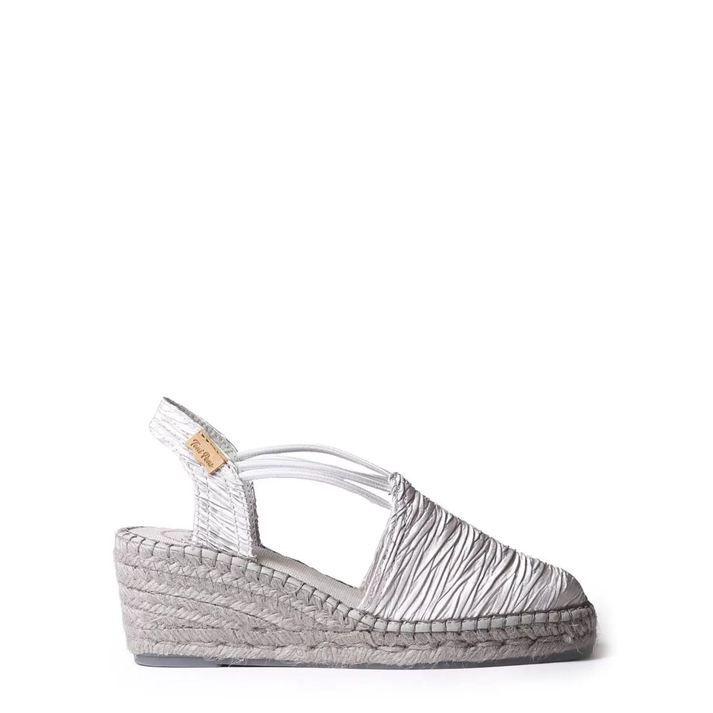 Plain Textile Wedge Espadrille for Women - Tania-PL