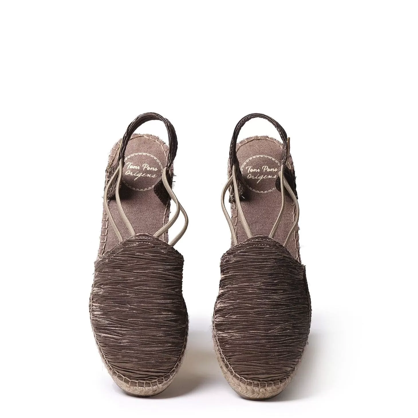 Plain Textile Wedge Espadrille for Women - Tania-PL