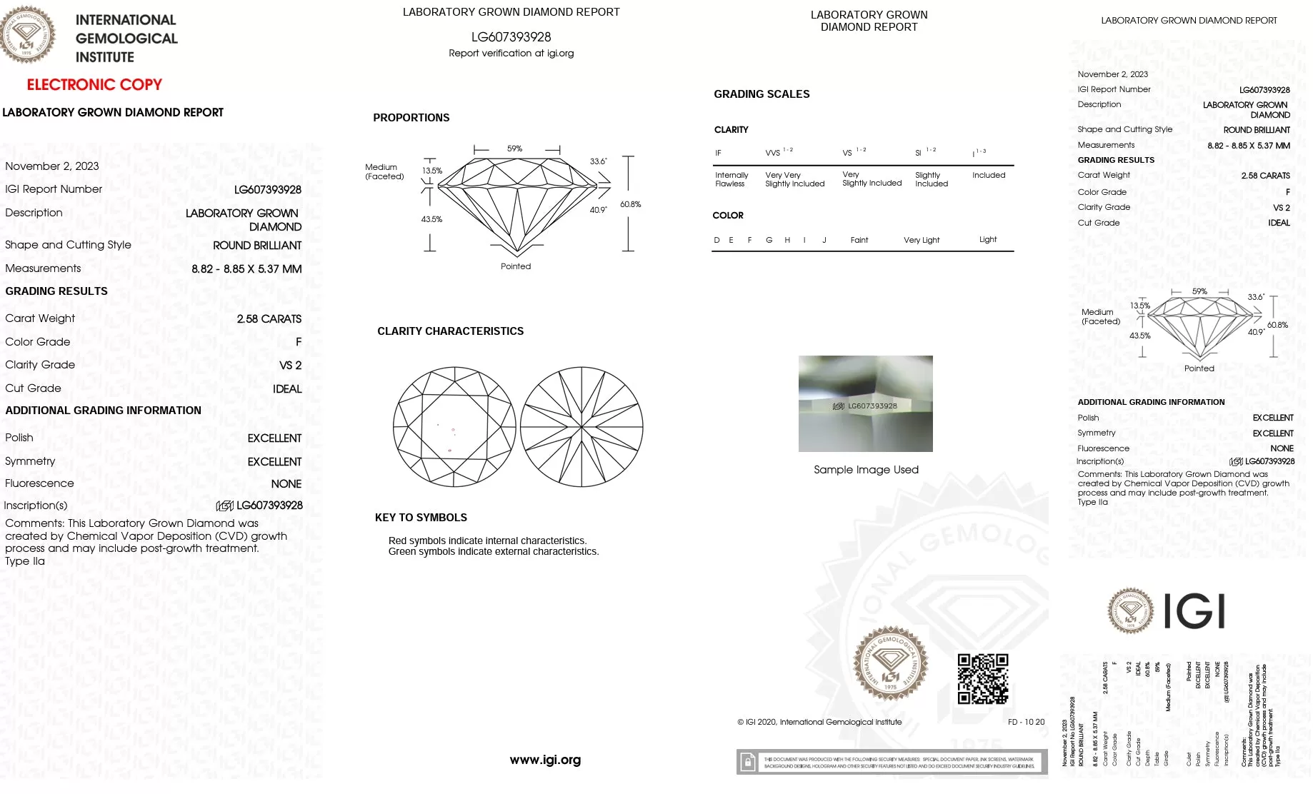 Platinum 5.16ctw F/VS2 Lab-Created Diamond Earrings