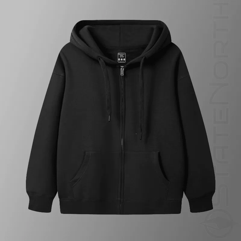 Premium velvet zip hoodie