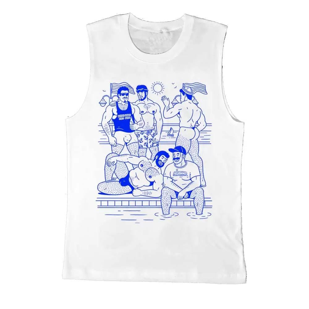 Ptown Boatslip Tea Sleeveless Tee