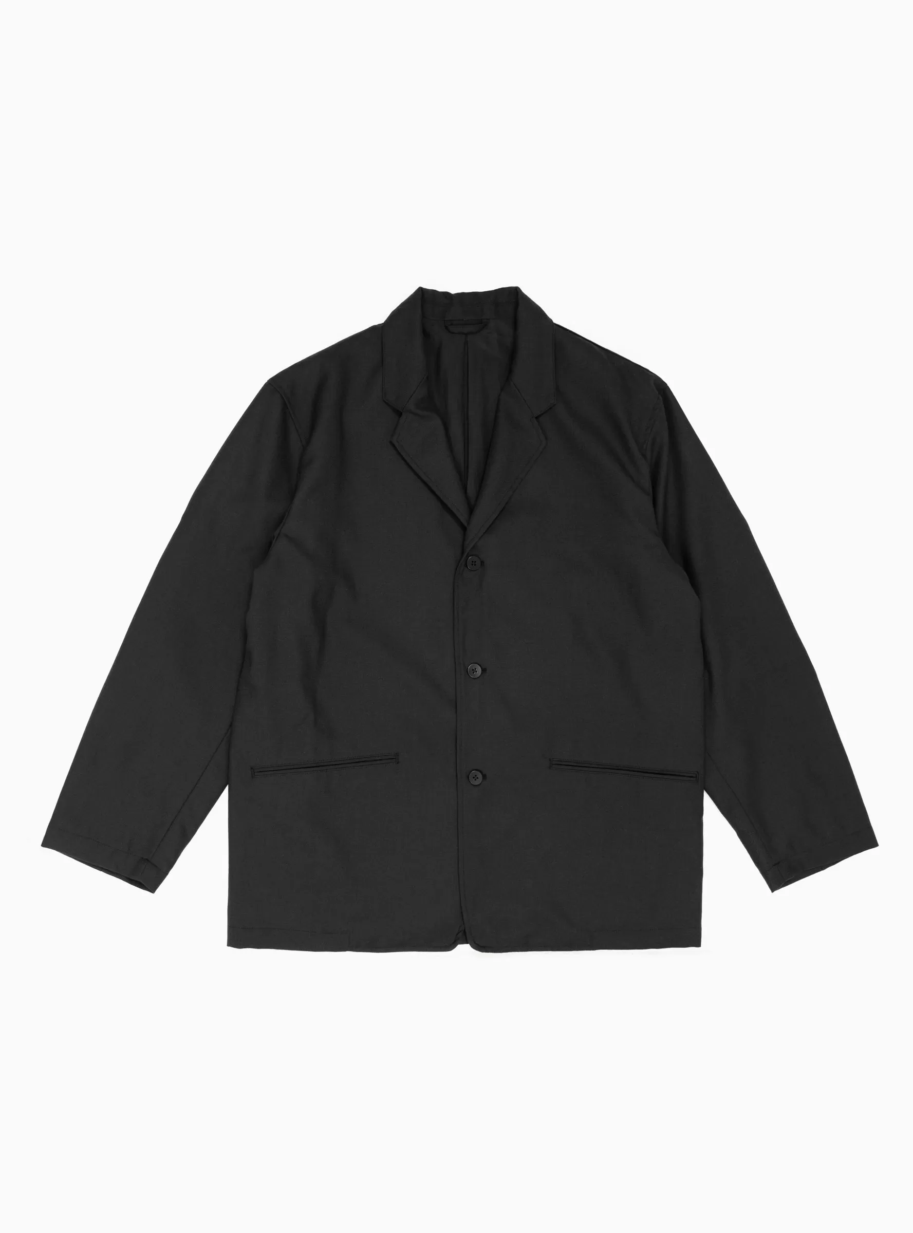 Relaxed Wool Jacket Ink Black