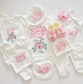 Roses Embroidery Baby Girl Set