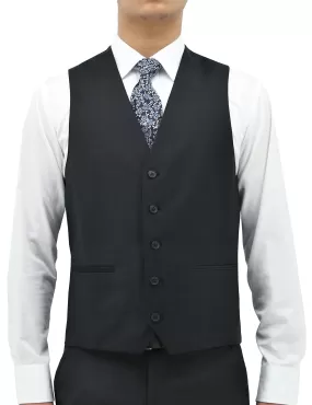 Ryan 106 Charcoal Wool Waistcoat