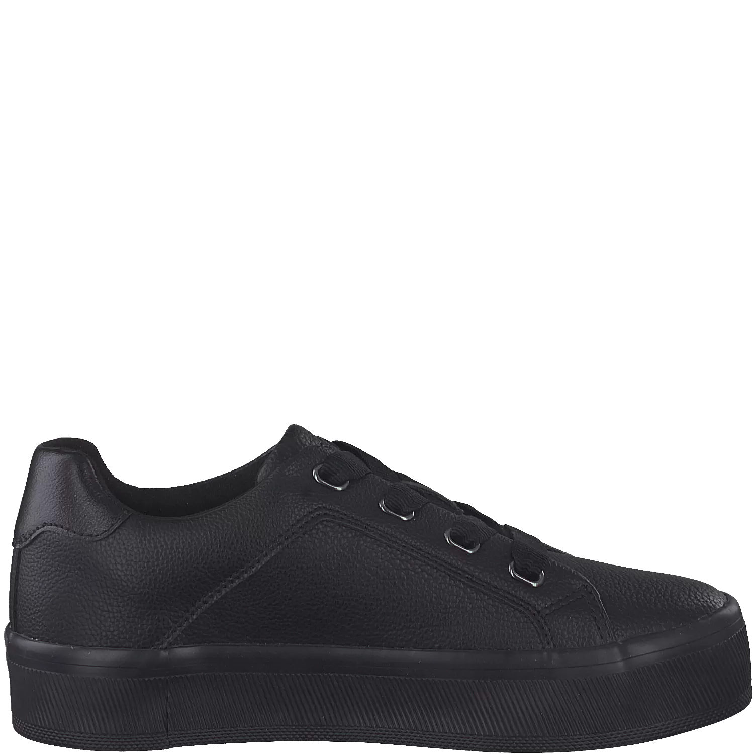 S Oliver Lace Up Trainer Black