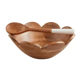 Scallop Bowl & Spoon Set