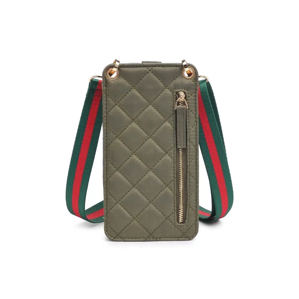 Shauna Cell Phone Crossbody-Sage