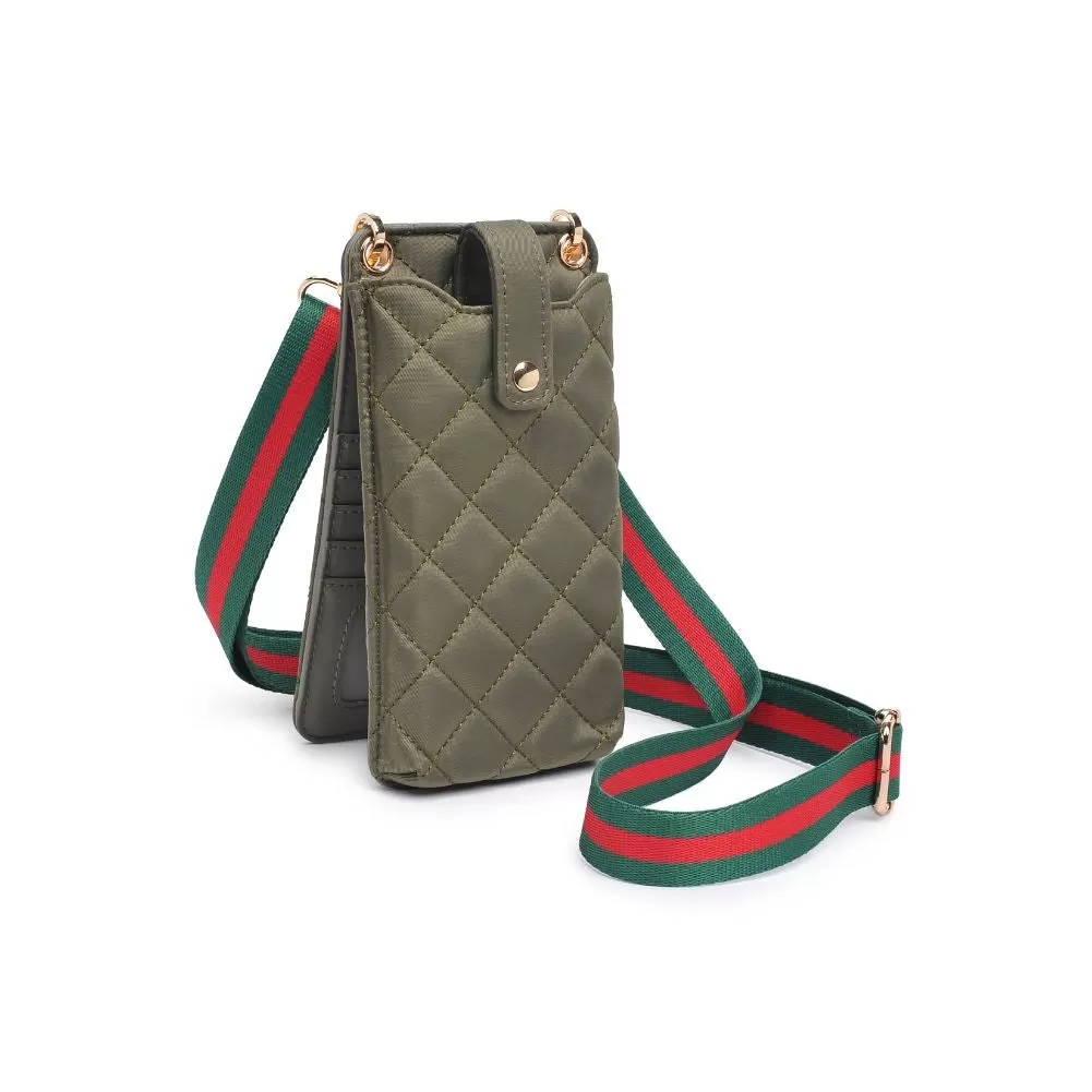 Shauna Cell Phone Crossbody-Sage