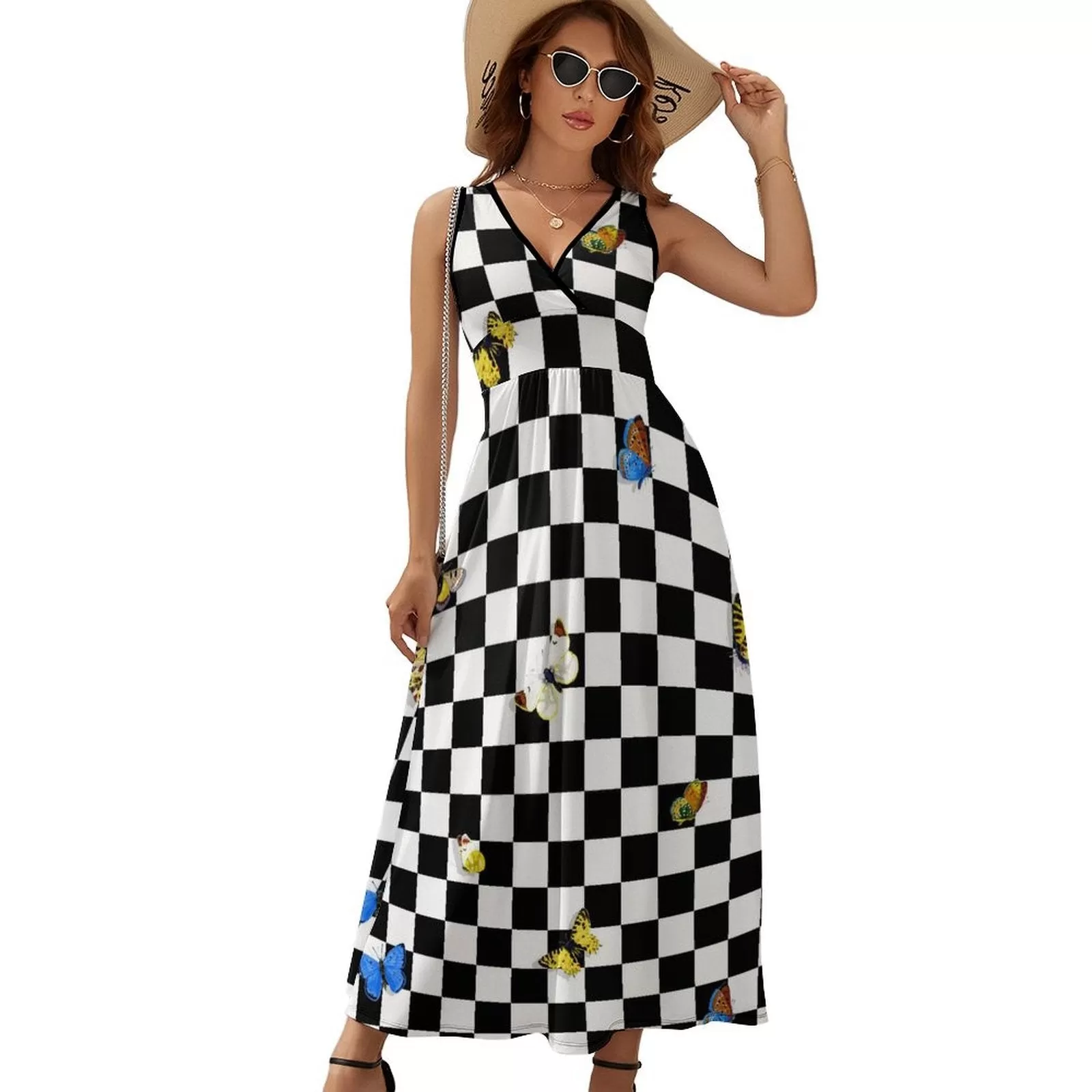 Sleeveless Long Dress (NZ028) Sleeveless dress