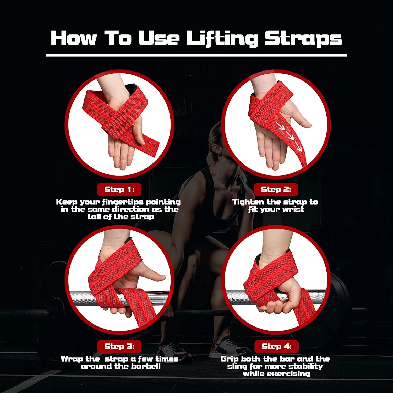 Spring Lifting Wrist Straps for Weightlifting: Deadlift Weighting Strap for Women & Men Weightlift Dead Lifting Straps with Wrist Padded for Deadlifting Bodybuilding Powerlifting