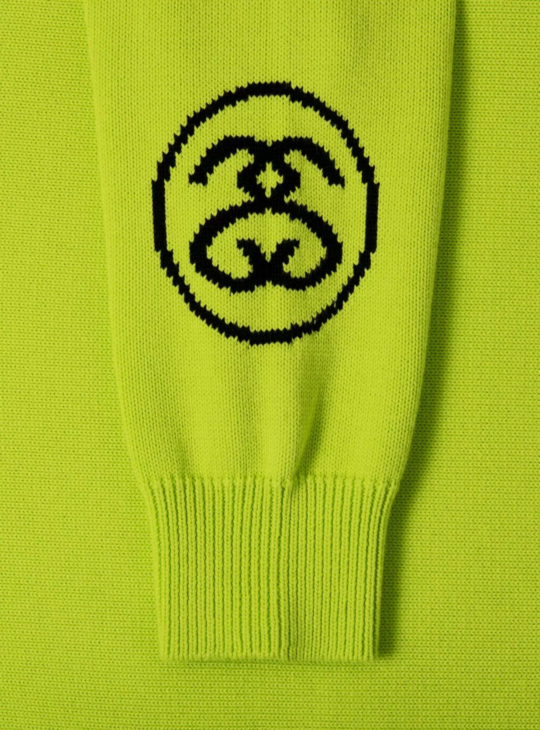 SS Link Sweater Lime Green