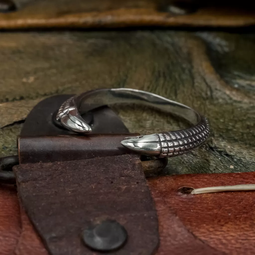 Sterling Silver Dragon Claw Ring