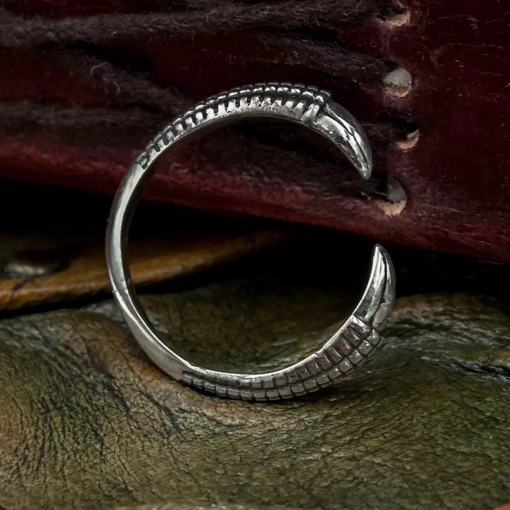 Sterling Silver Dragon Claw Ring