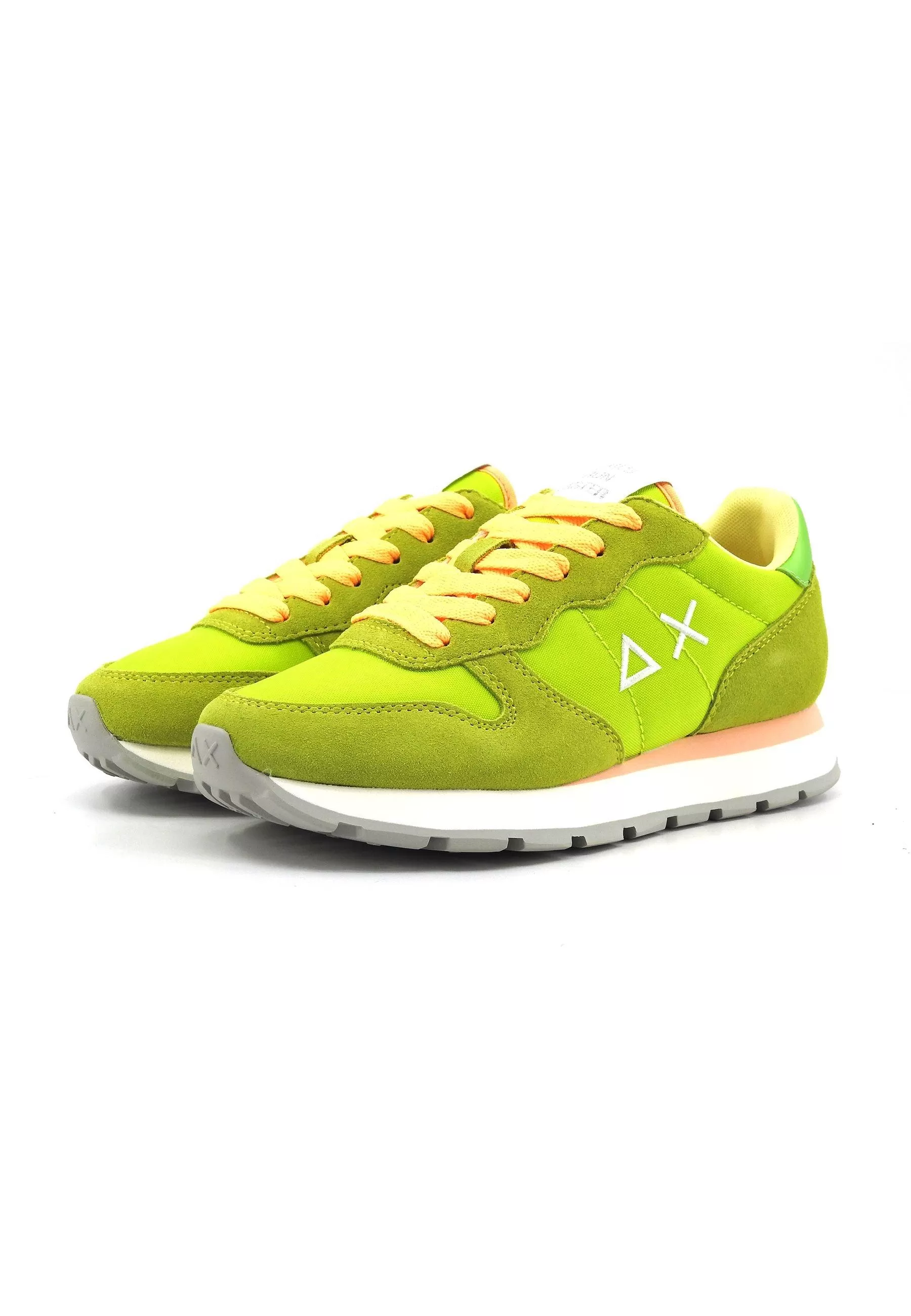 SUN68 Ally Solid Sneaker Donna Lime Z34201