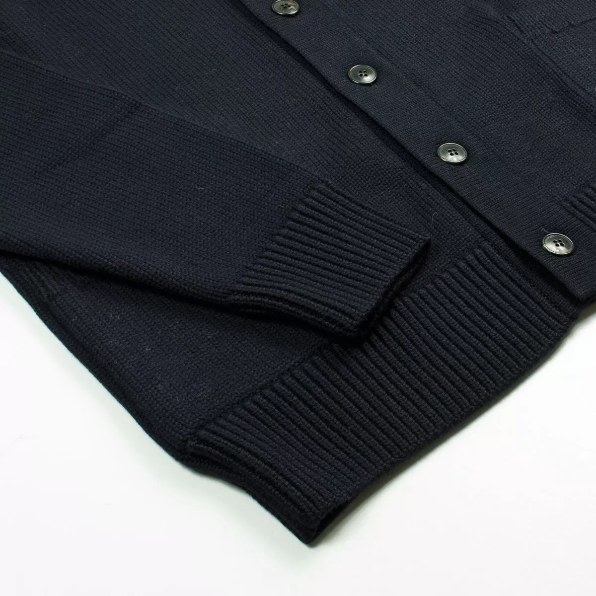 Sunspel - Merino Long Sleeve Cardigan - Navy