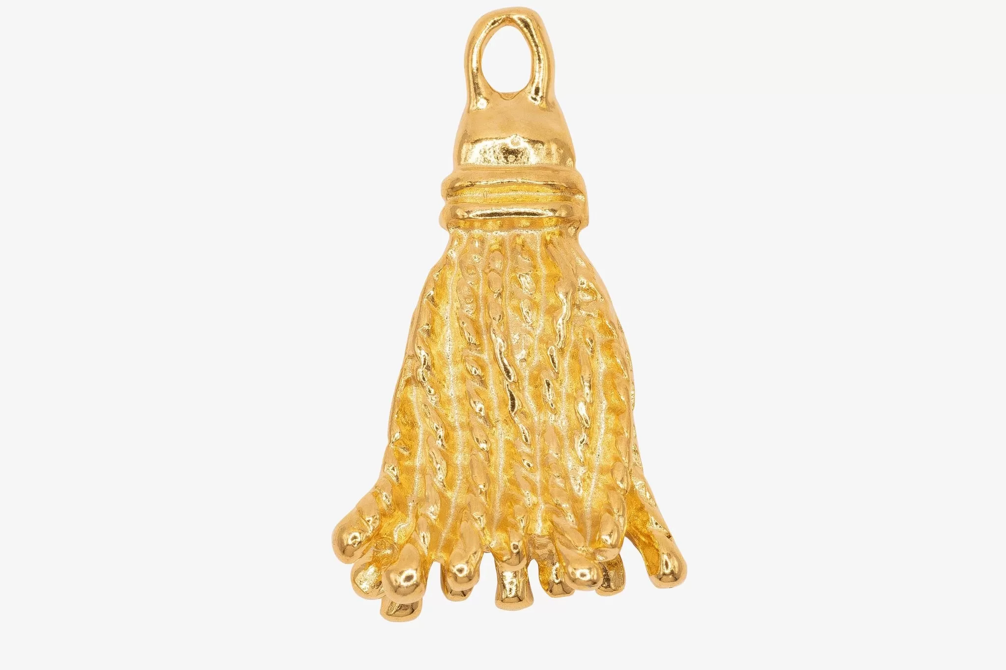 Tassel Charm Wholesale 14K Gold, Solid 14K Gold, G245