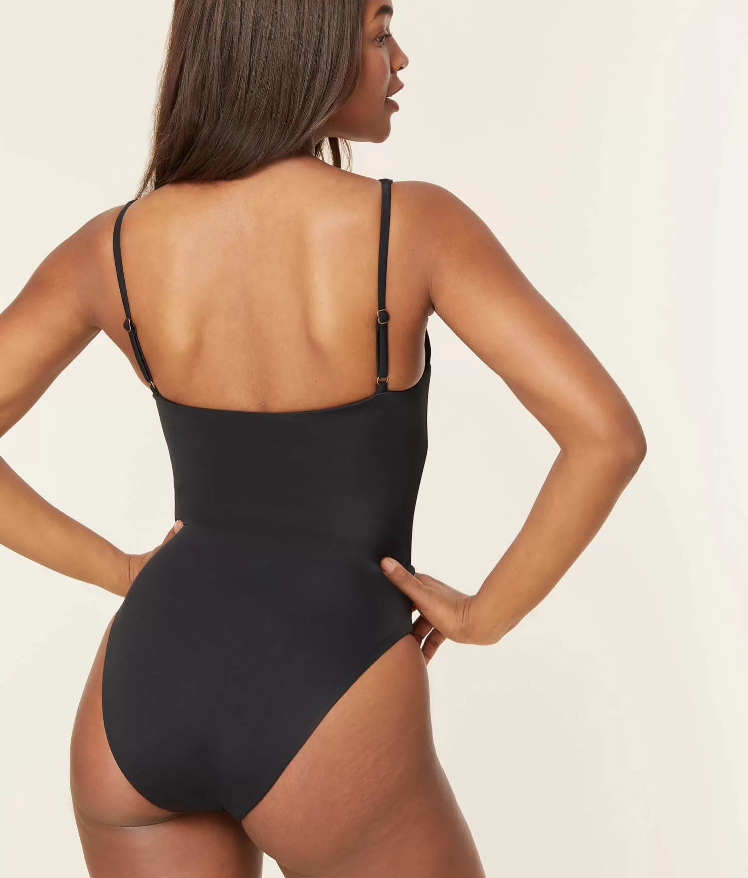 The Amor One Piece - Eco Nylon - Black - Long Torso