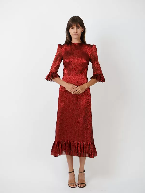 The Falconetti Dress in Red