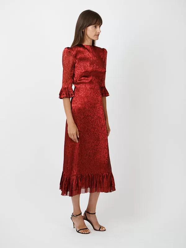 The Falconetti Dress in Red