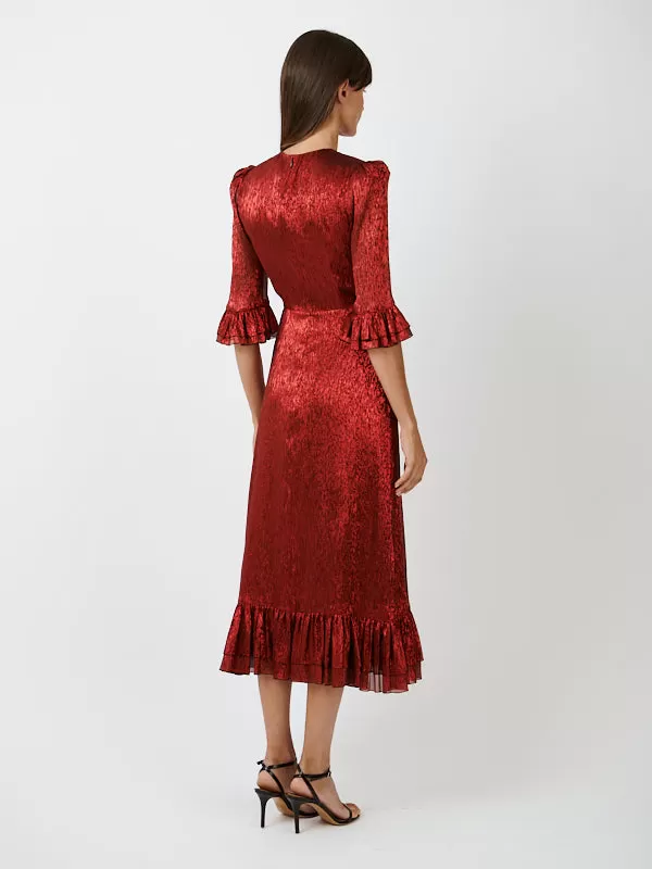 The Falconetti Dress in Red