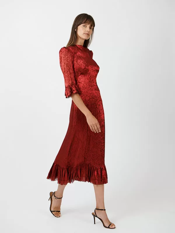 The Falconetti Dress in Red