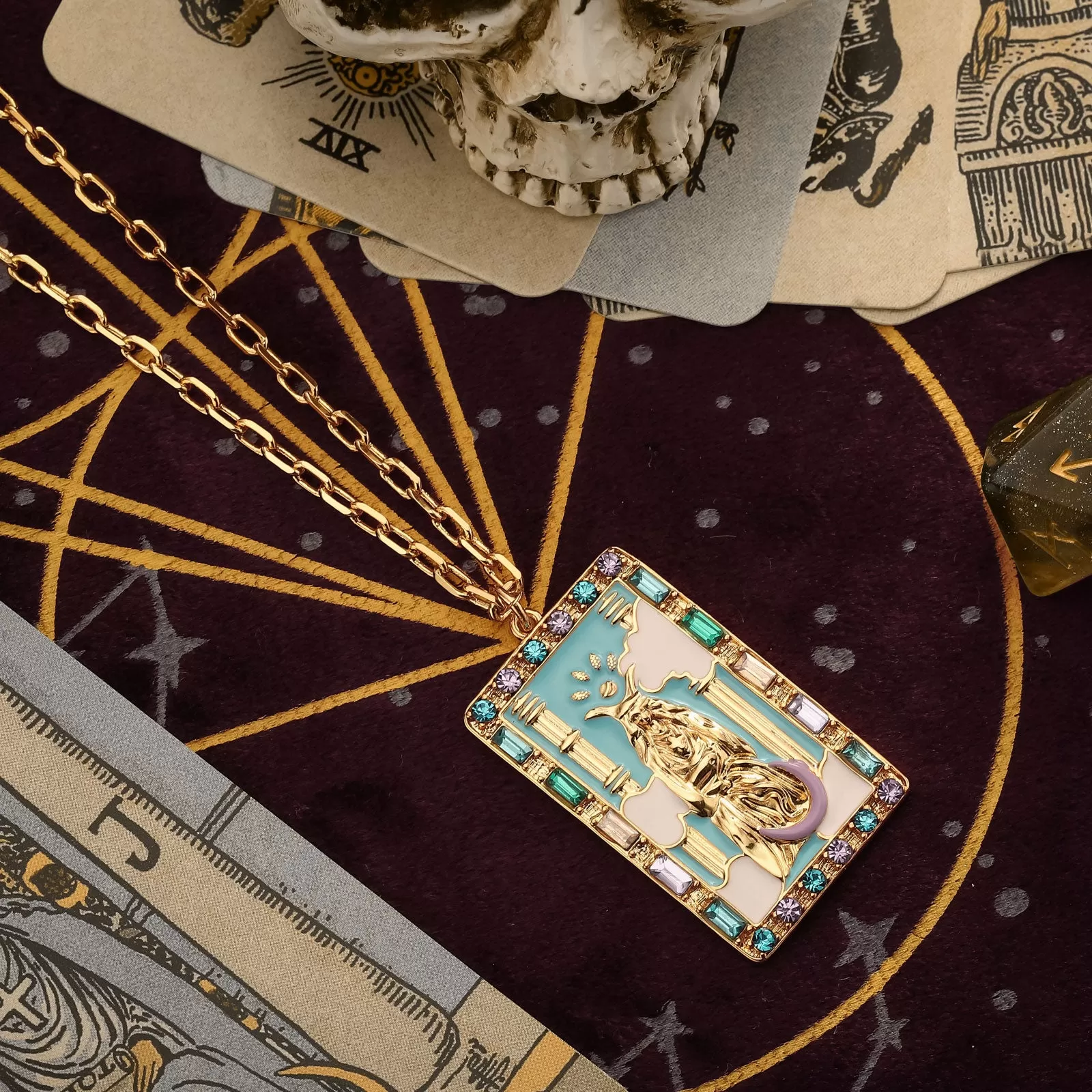 The High Priestess Tarot Necklace