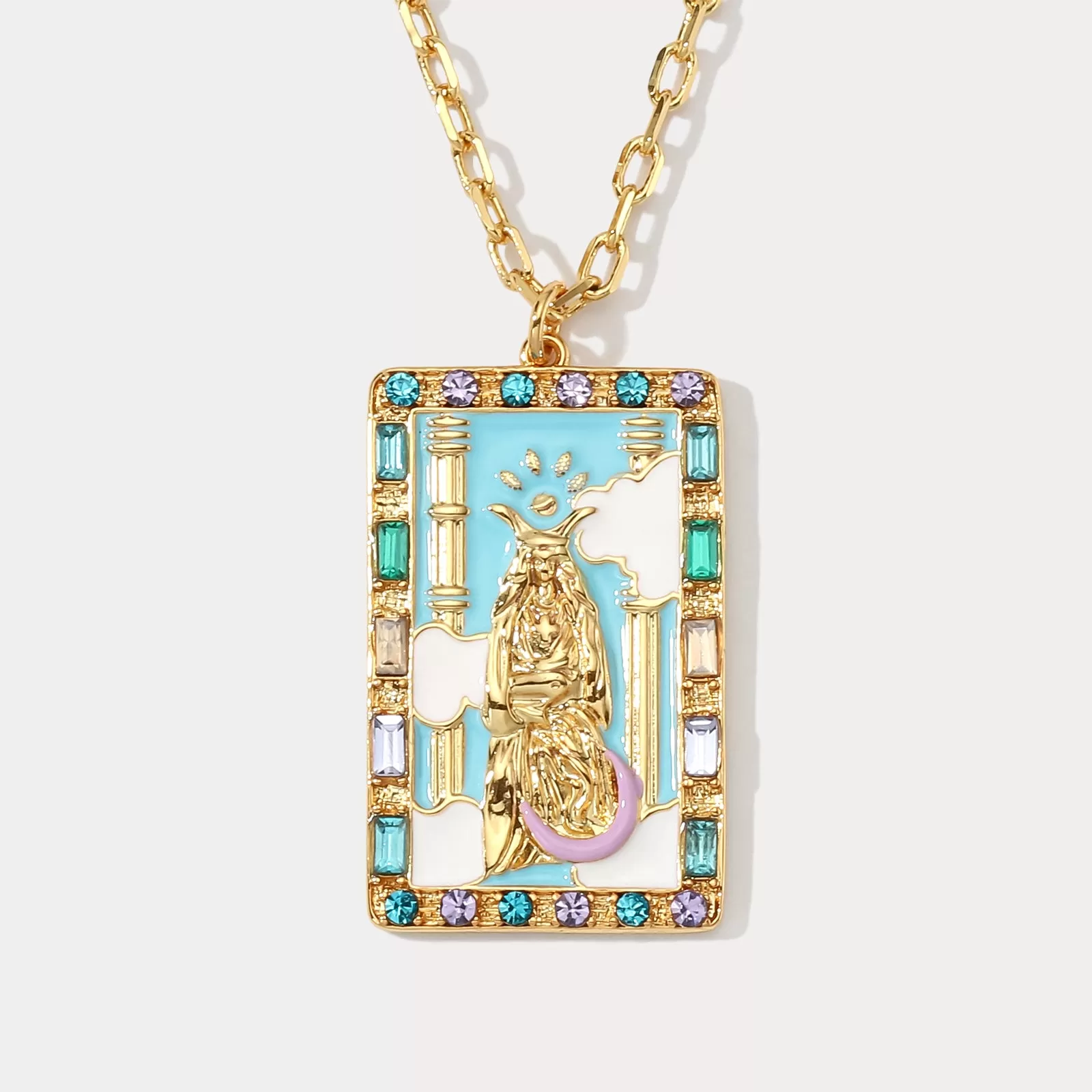 The High Priestess Tarot Necklace