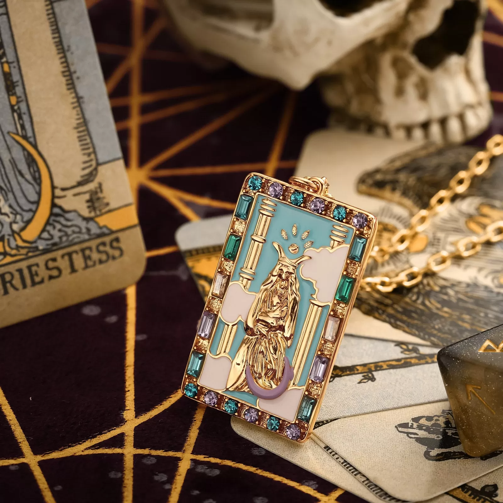 The High Priestess Tarot Necklace