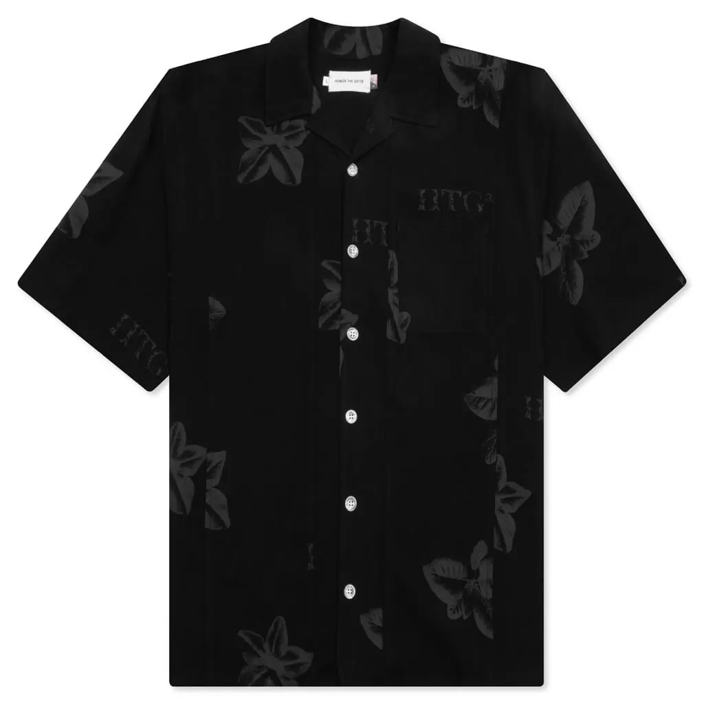 Tobacco S/S Button Up - Black