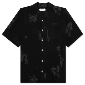 Tobacco S/S Button Up - Black