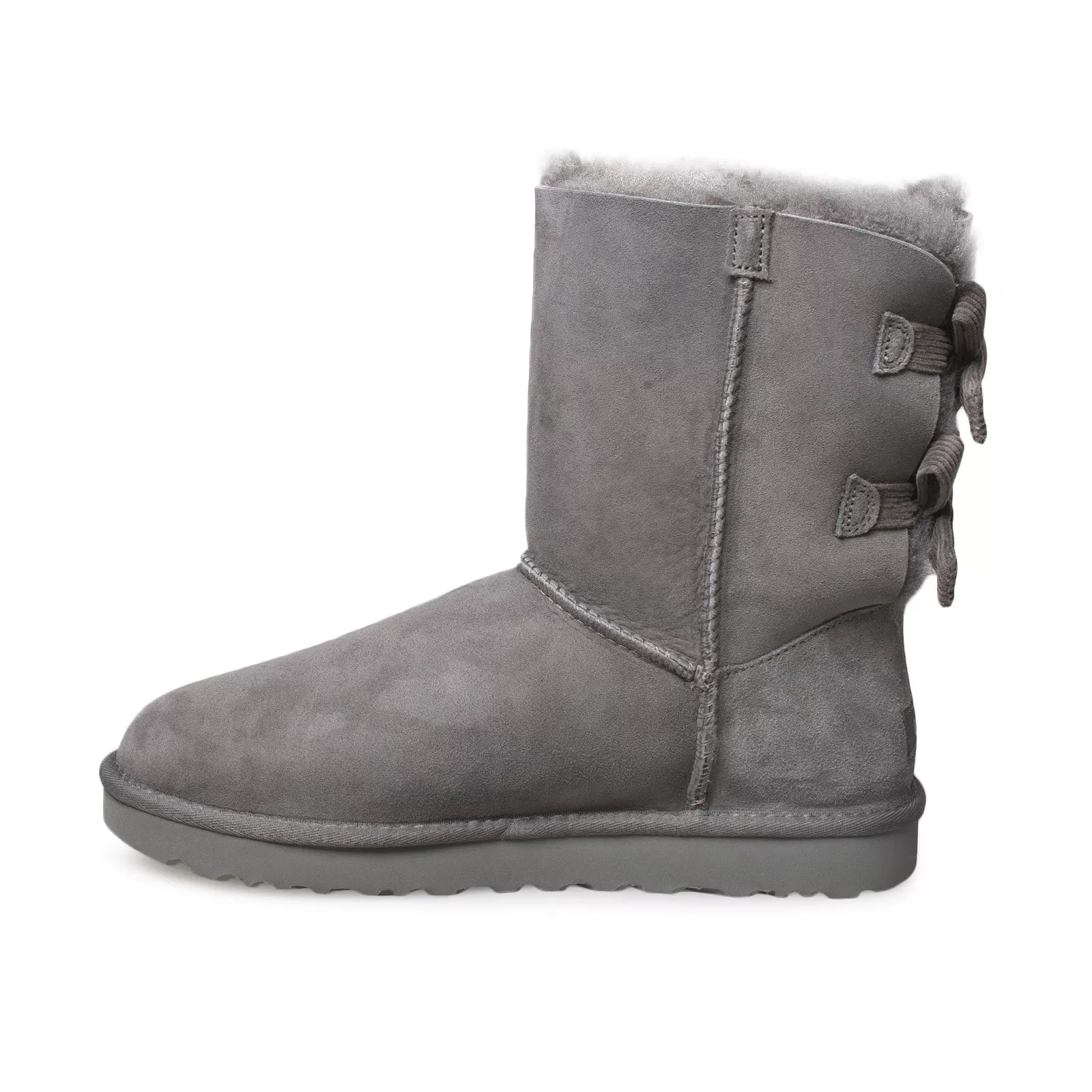 UGG Bailey Bow Corduroy Grey Boots - Women's