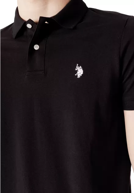 US Polo Assn. King short sleeve men's polo shirt 41029 65079 199 black