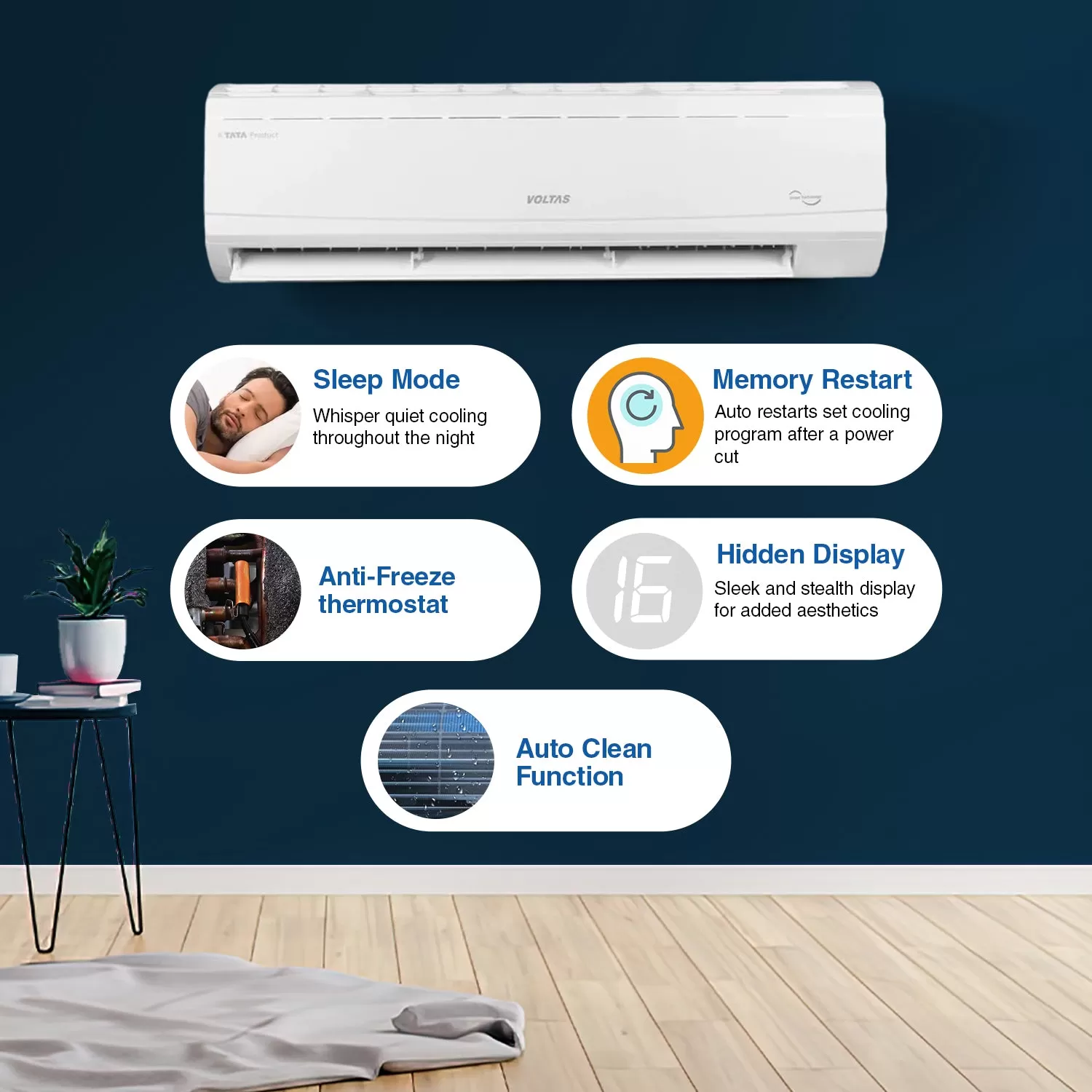 Voltas Heavy Duty Inverter Split AC, 2 Ton, 3 star - 243V Venus Plus