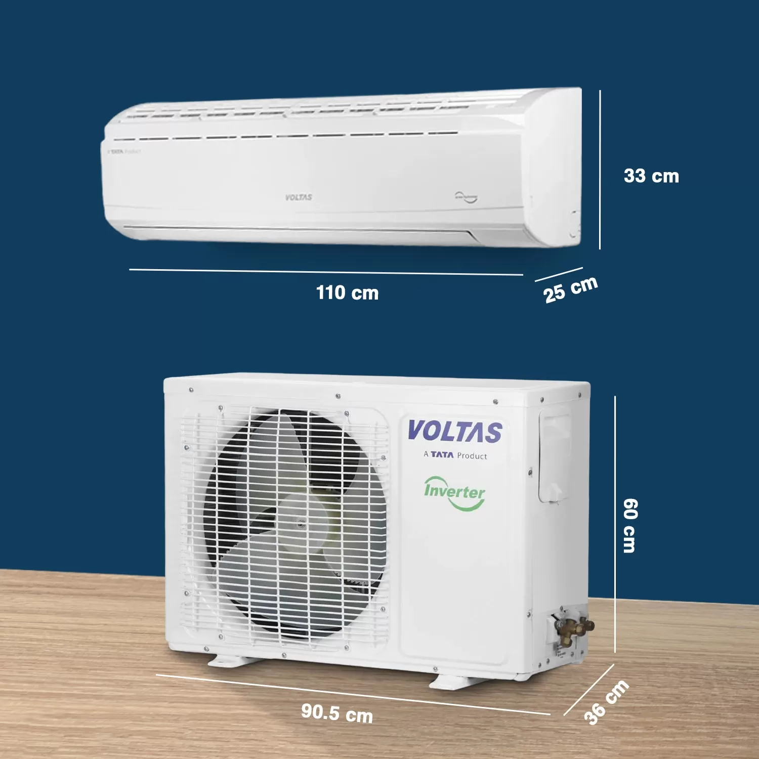 Voltas Heavy Duty Inverter Split AC, 2 Ton, 3 star - 243V Venus Plus